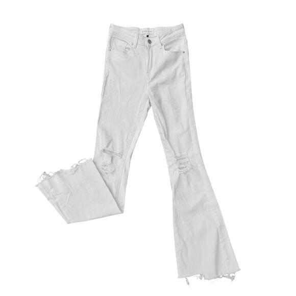 Risen Denim - Risen high rise distressed ripped flare jeans size 26x32